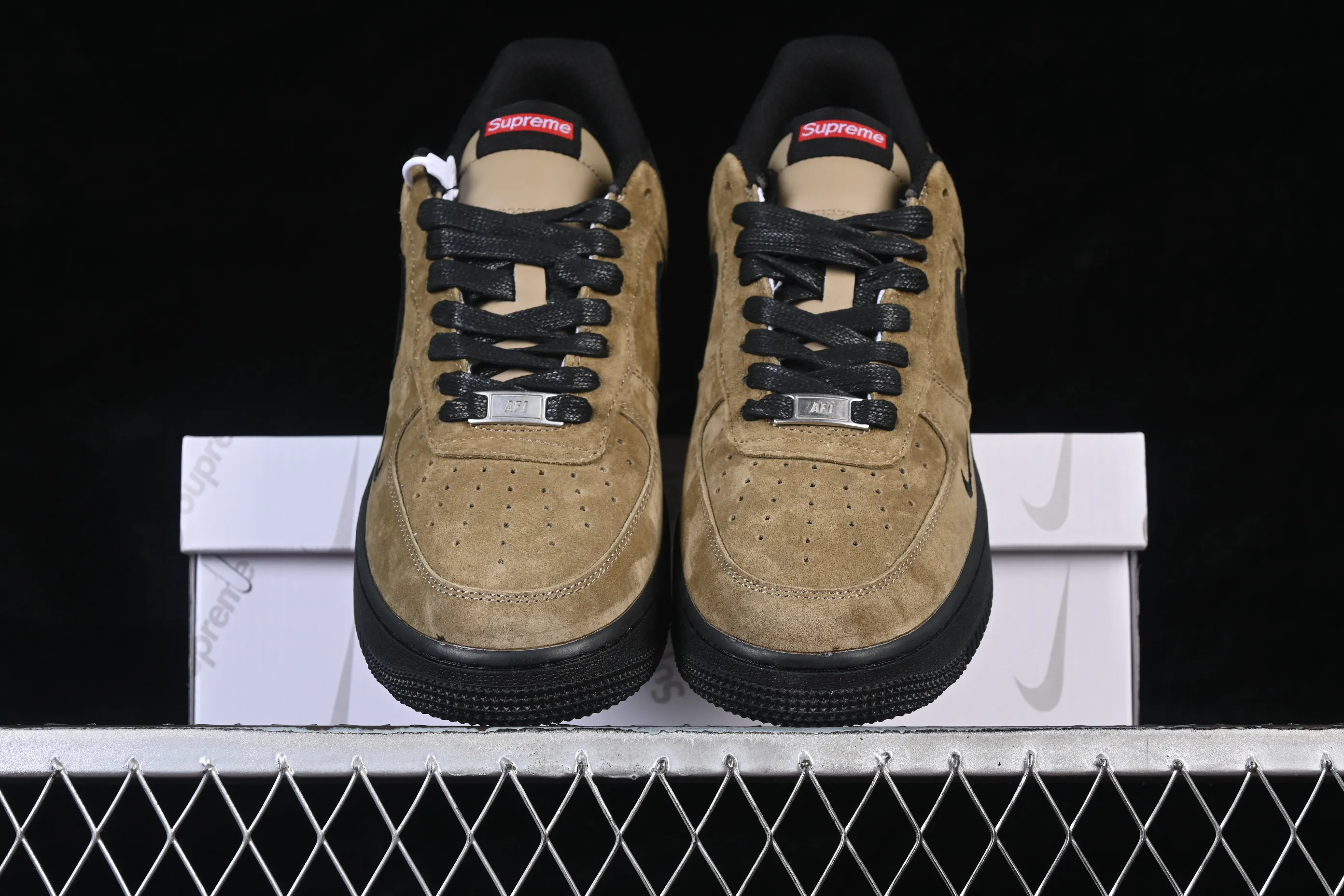 All categories Nk Air Force 1 Air Force series Nk Air Force 1 Low Air Force low-top Nike Air Force 1'07 Low joint khaki black Air Force 1 low-top casual sneakers DV5477-201